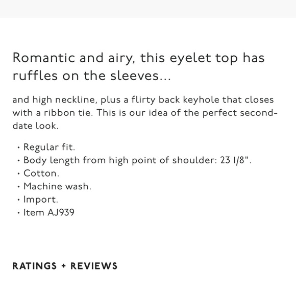 Madewell ‘Embroidered Eyelet Ruffle-Neck Keyhole Top’ in Black - Picture 8 of 8